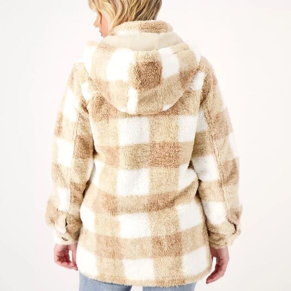 Koolaburra by UGG Sherpa Shacket with Removable Hood - Picture 4 of 9